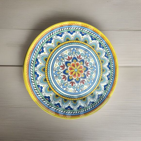 Certified International Nancy Green Large Dinner Plates Set Of 6 - Mediterranean - Picture 1 of 1